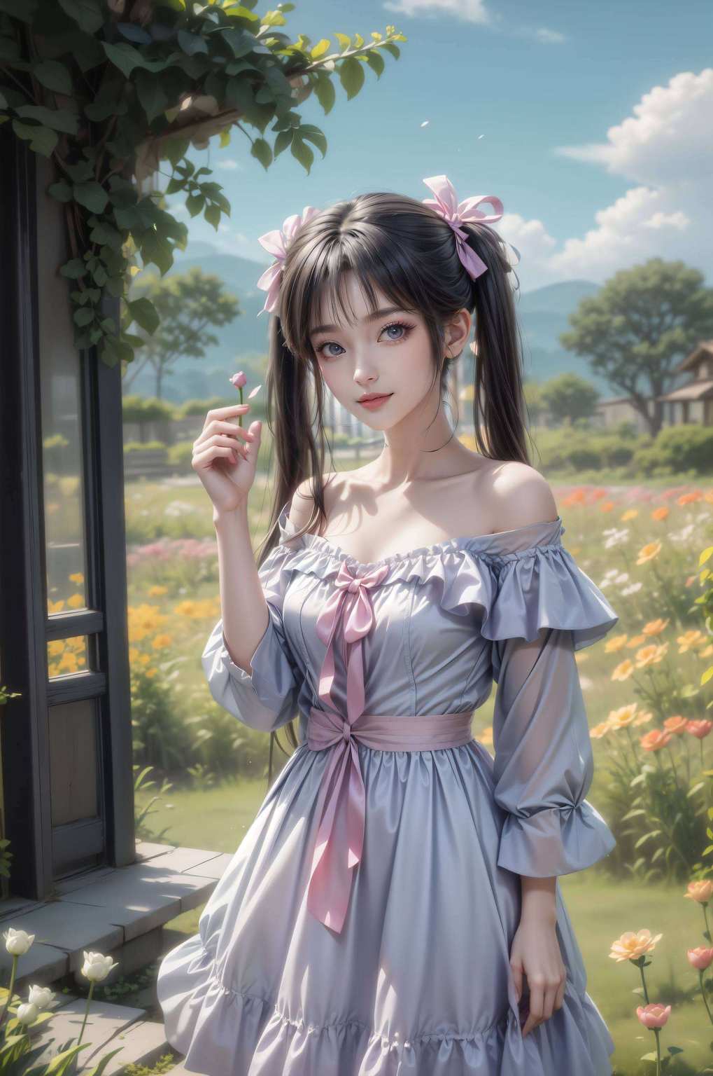 葱郁山水碧瑶仙子