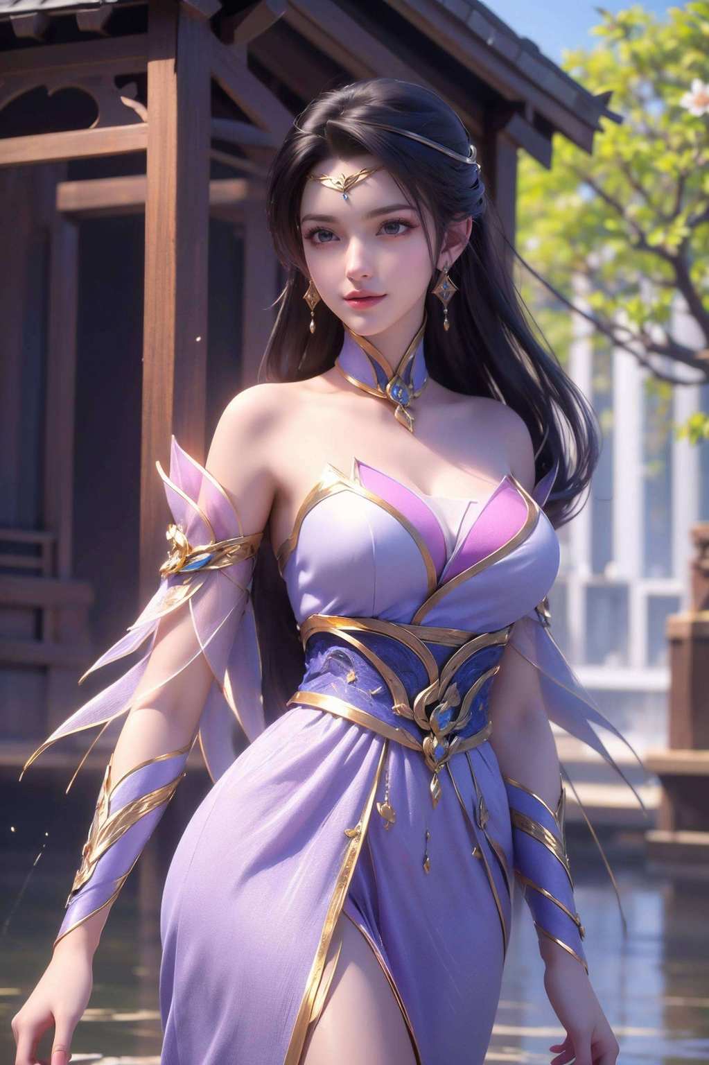 她的美貌和气质让你的手机瞬间变身玄幻神器！快来看看吧