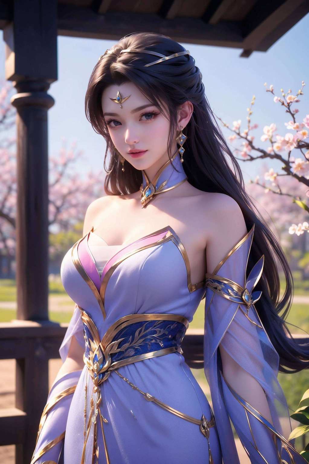 国漫女神的魅力尽显快来感受这份独特的仙武风情吧！