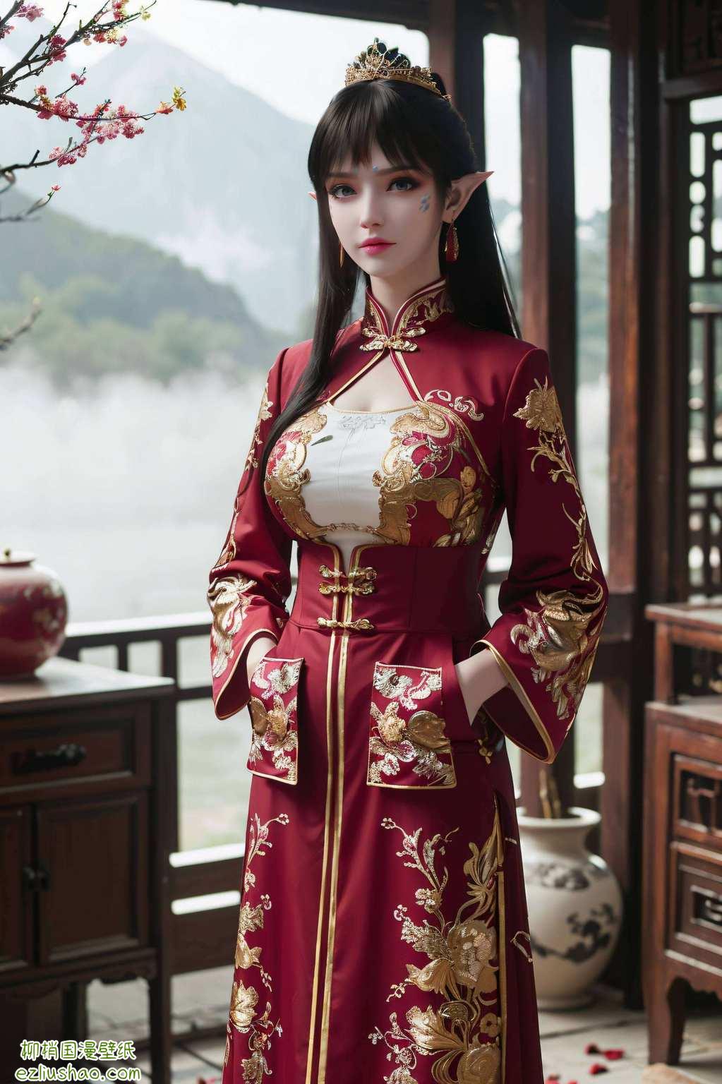 美得让人忍不住要设置为手机壁纸她的眼神里藏着玄幻的秘密