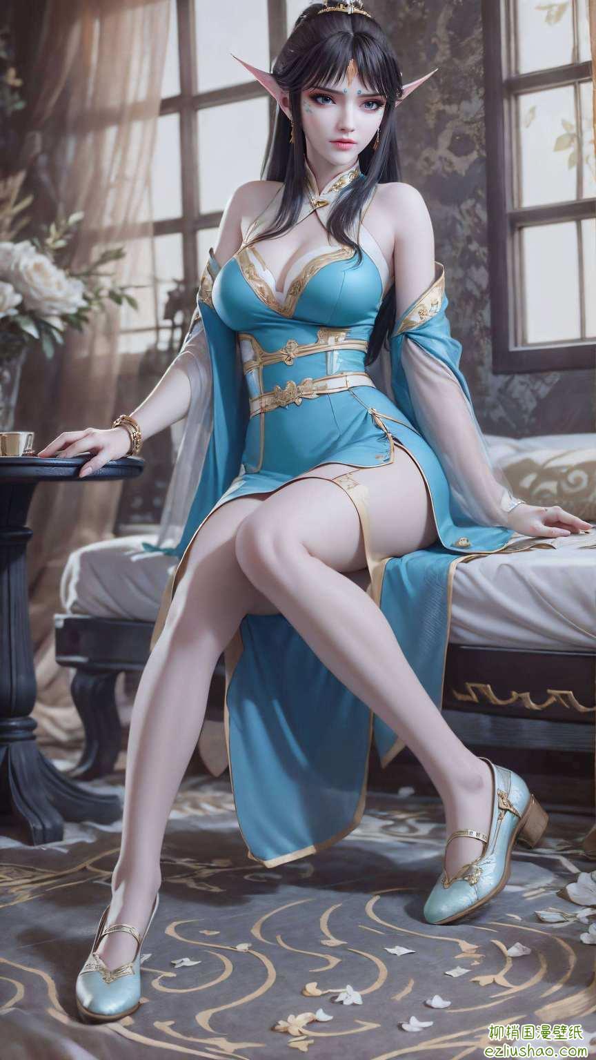 天妖凰族的美丽精灵在你的电脑上翩翩起舞让你的电脑桌面瞬间变成国漫迷的羡慕焦点！