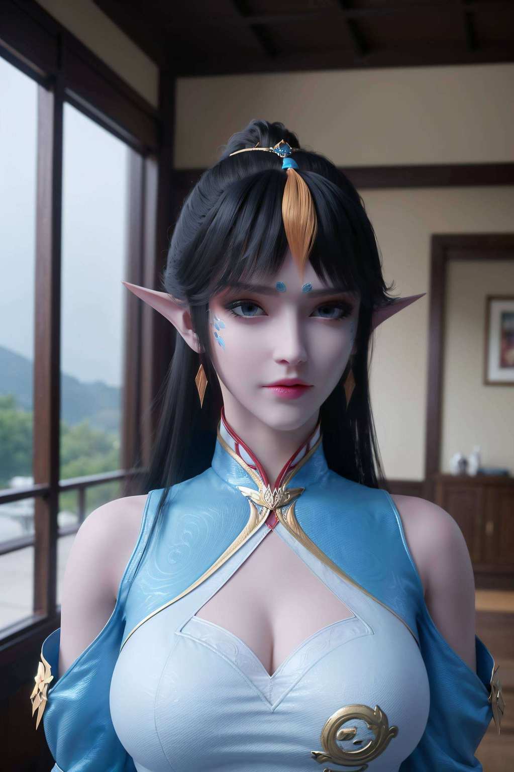 她的壁纸电脑上的每一帧