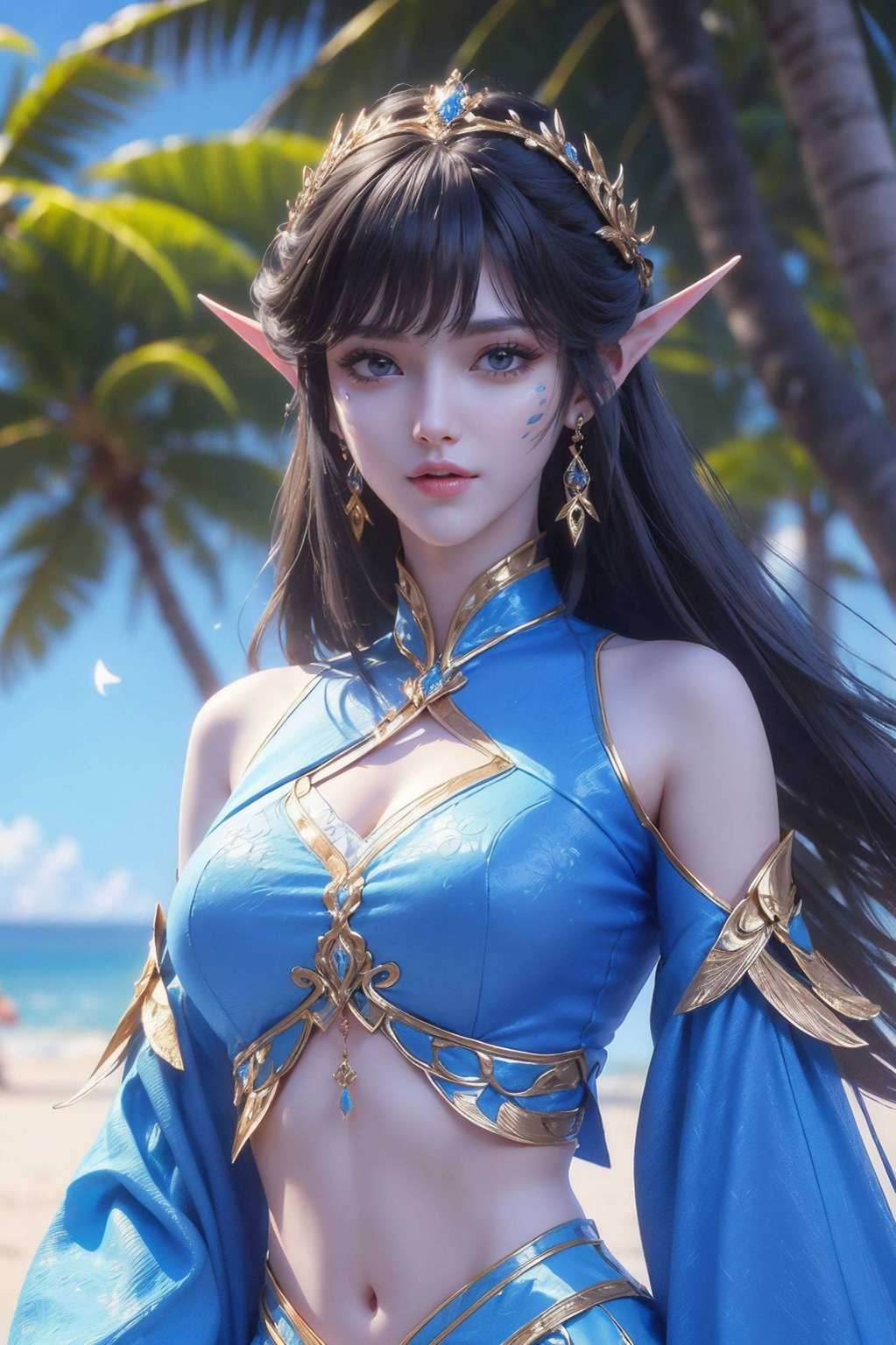 她是《斗破苍穹》中的天妖凰族女神如同国漫的瑰宝