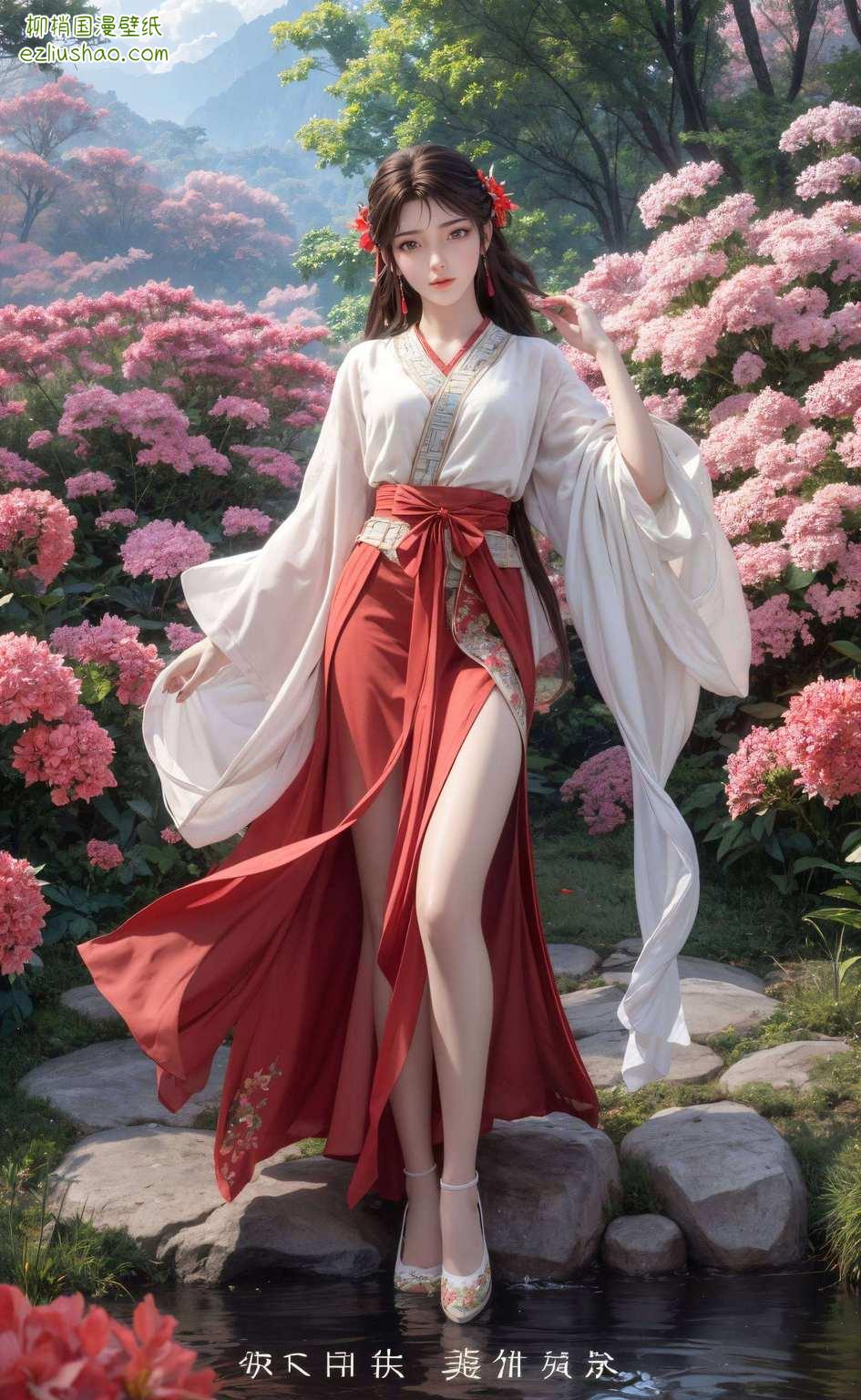 一袭红衣飘扬美得让人忍不住多看一眼