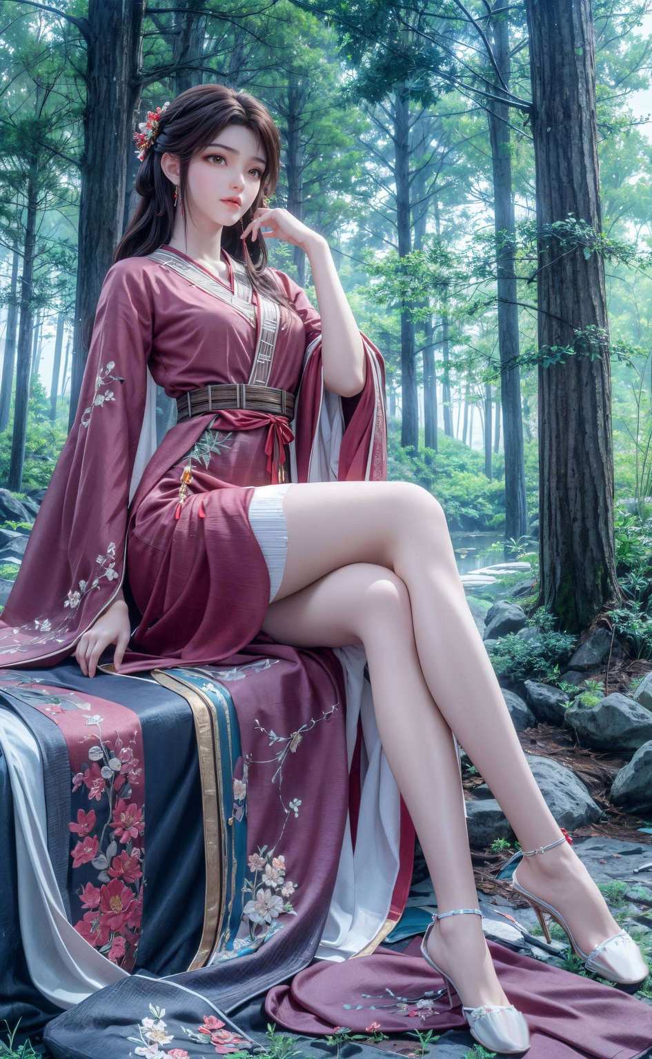 电脑前的朋友们快来收藏这一系列的国漫美女壁纸