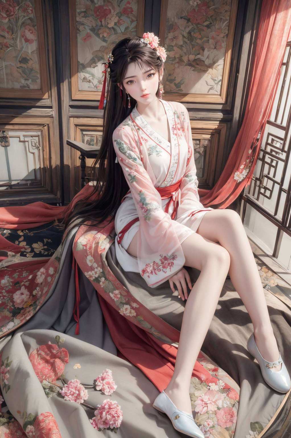 古香溢彩辉壁纸映佳人