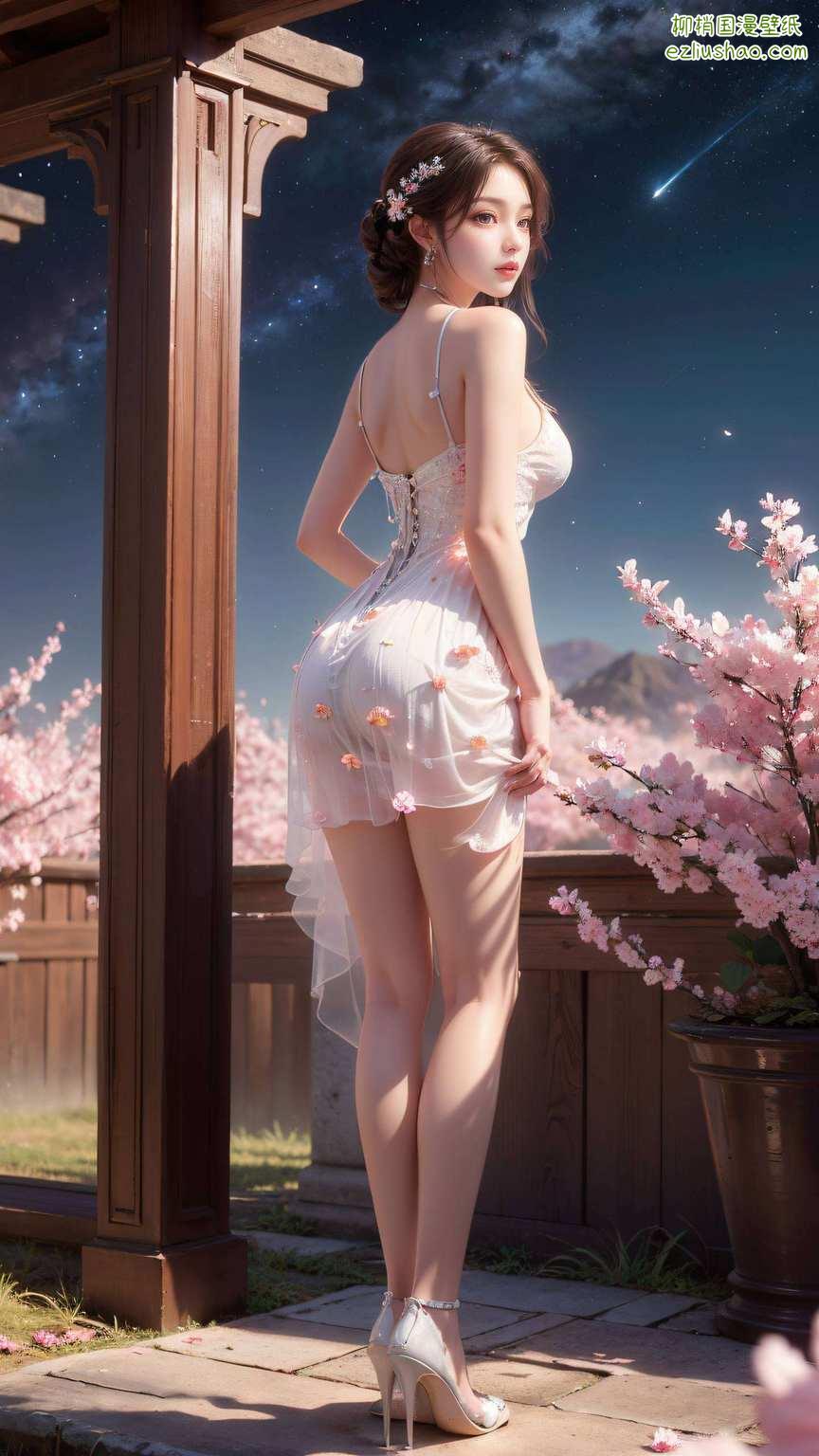 火灵儿翩翩舞国漫女神俏丽华,动漫美女映屏