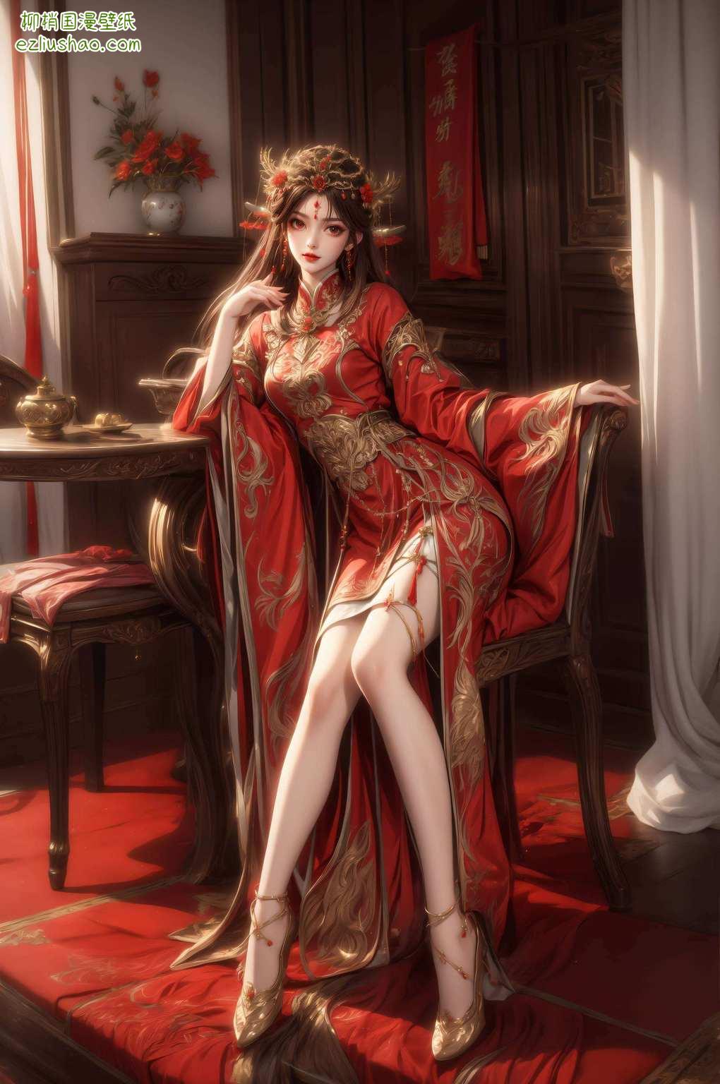 今天给大家带来一款古香古色的视觉盛宴！火灵儿的新形象壁纸来啦苹果手机配上她那灵动飘逸的壁纸