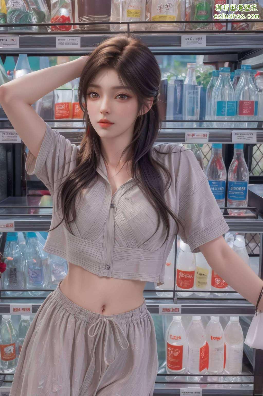 动漫美女更显神采奕奕