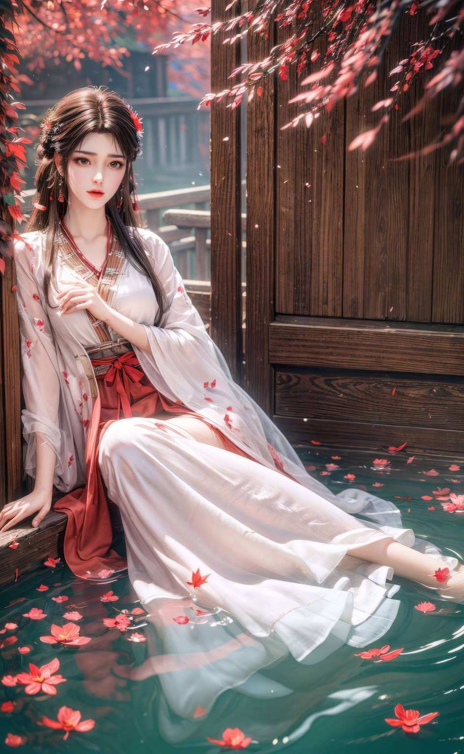 婉如游龙映照古香古色之壁纸
