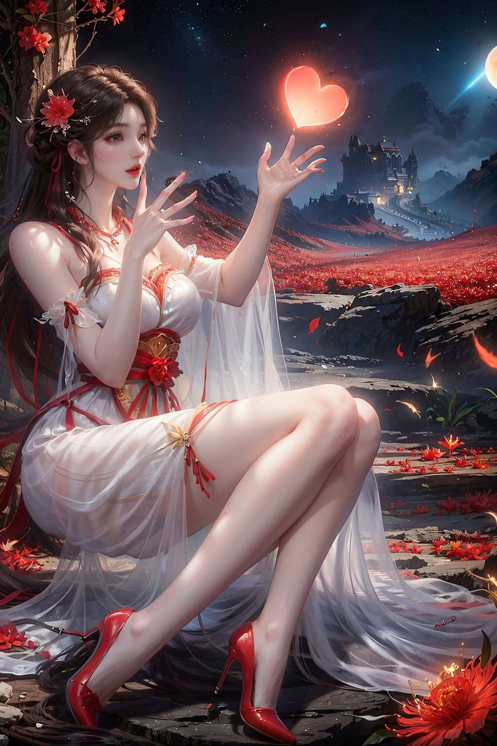 这位国漫界的女神犹如一幅流动的壁画