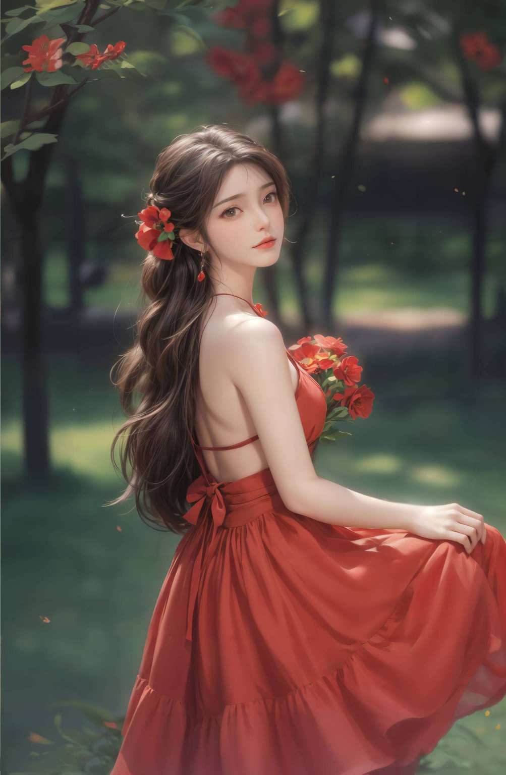 火灵儿四千风华绘壁纸