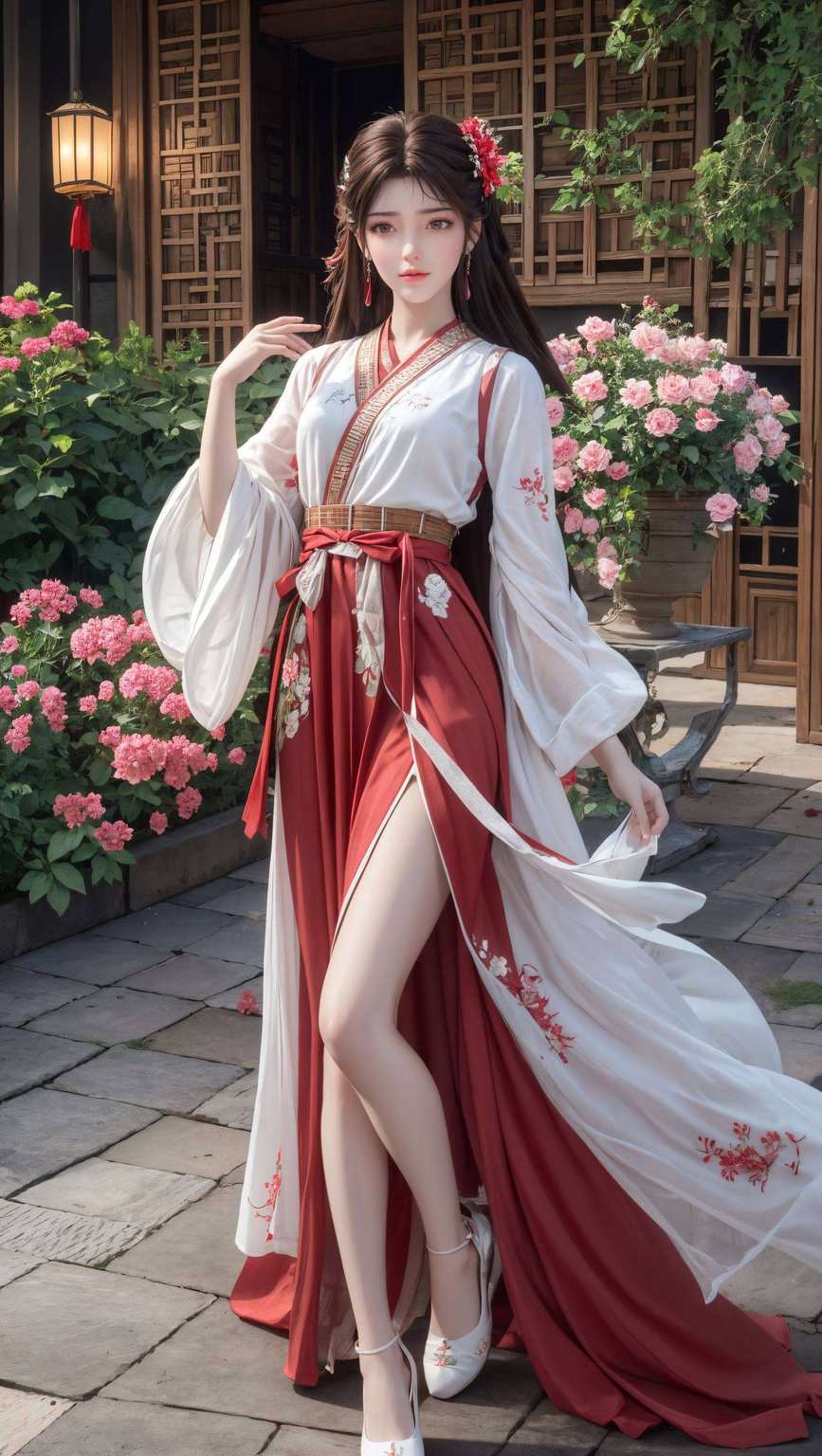 红衣映霞国漫之美