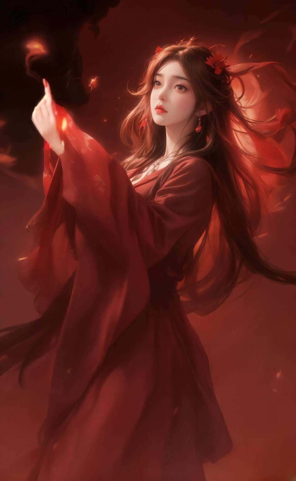 她的身影成为完美的视觉盛宴