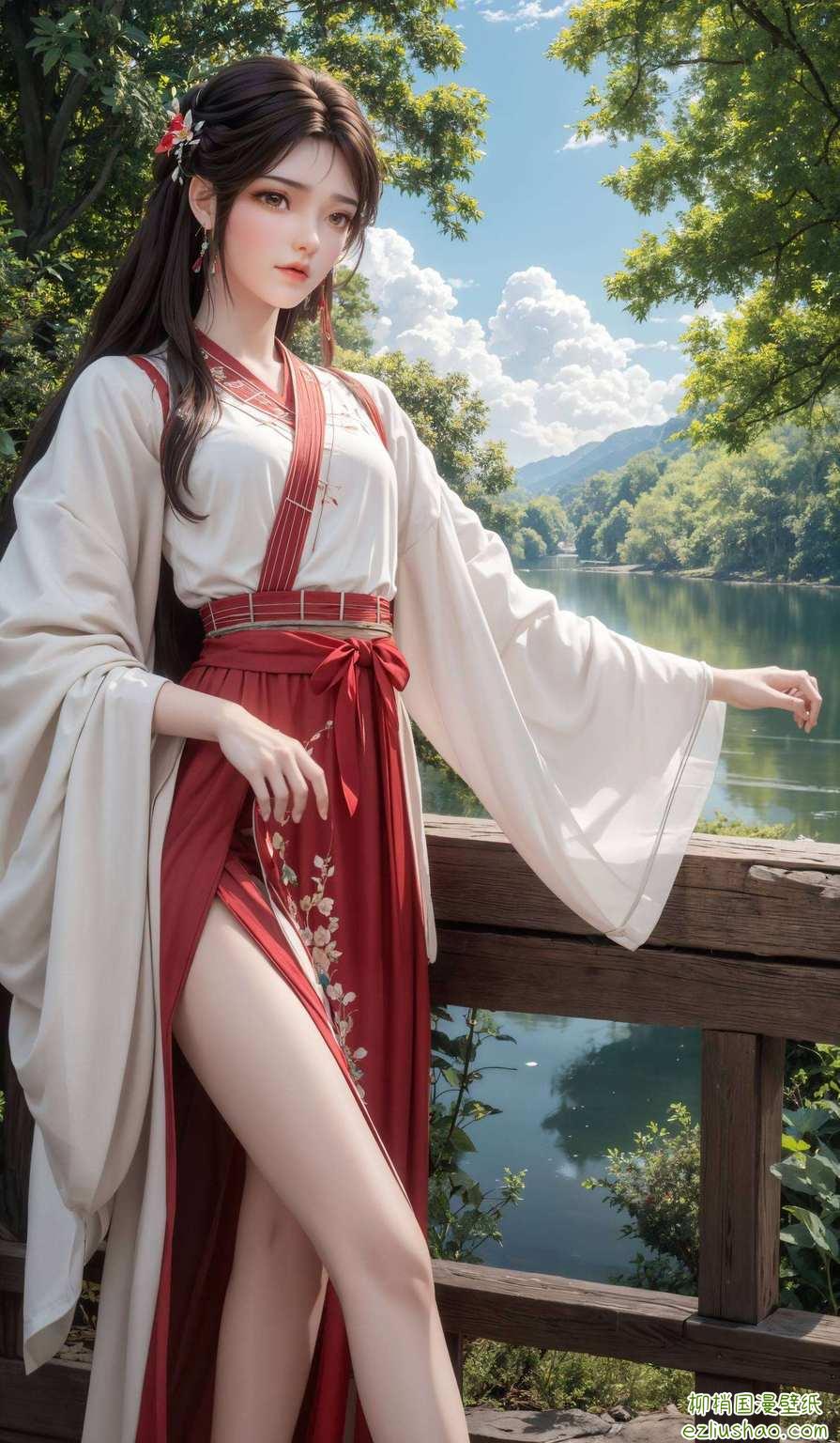 还是个调皮捣蛋的小家伙哦！说她古灵精怪那可一点都没错！快来抱走这款火灵儿高清壁纸
