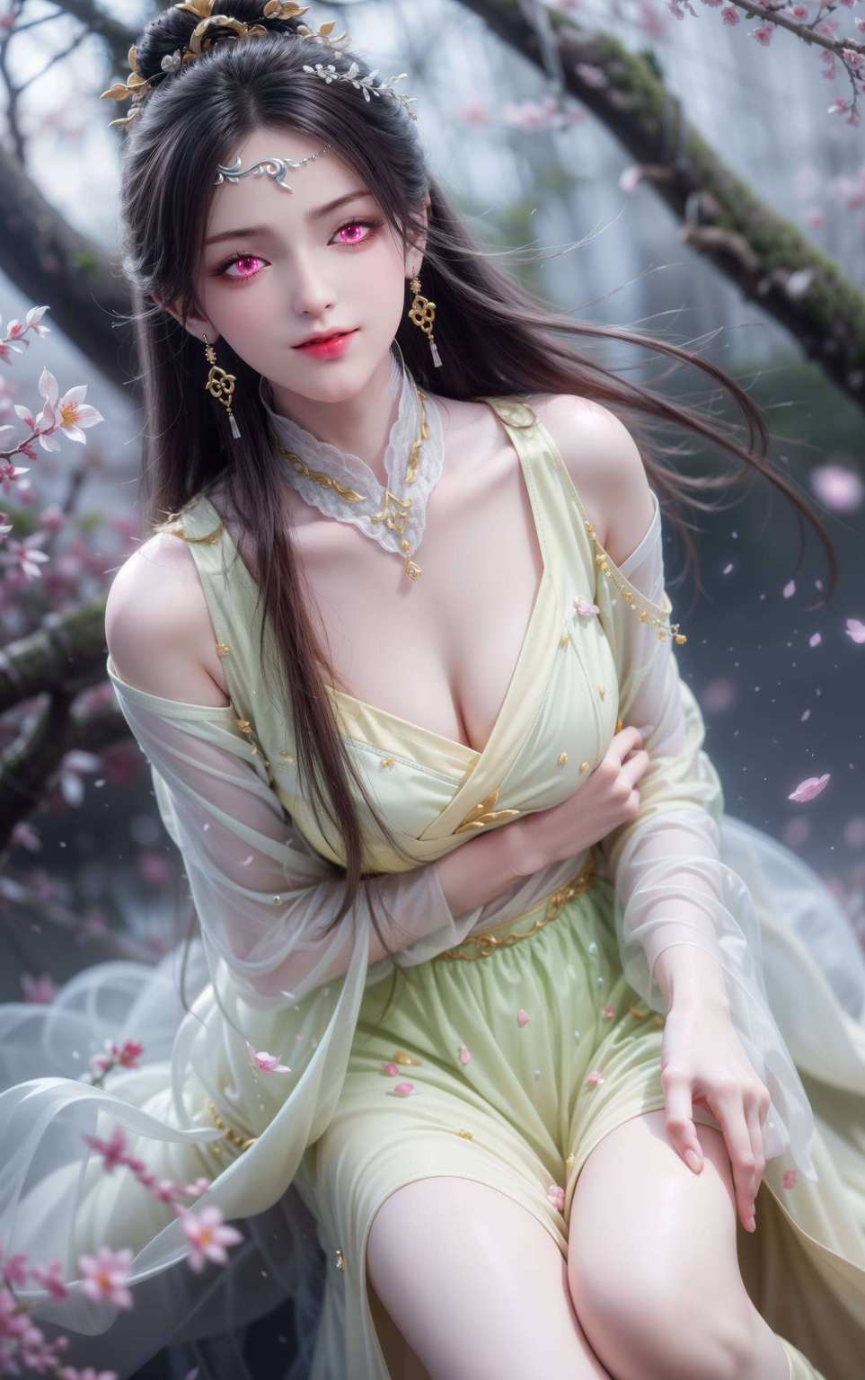 仿佛从玄幻世界走来如同古典诗篇中的绝世美女
