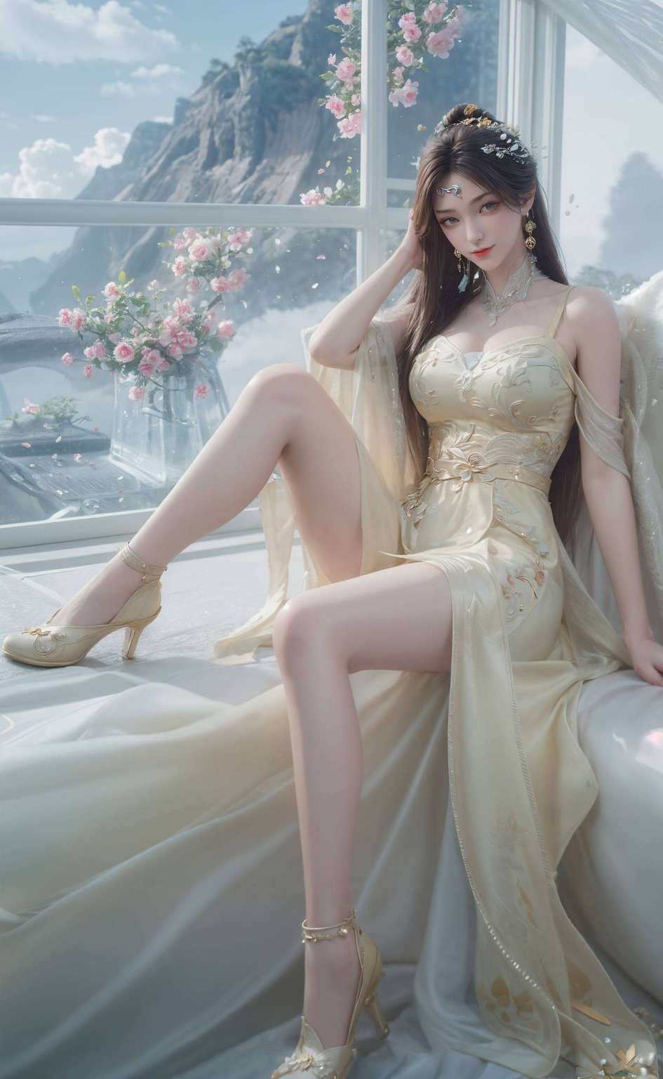 碧水映红颜漫女神韵