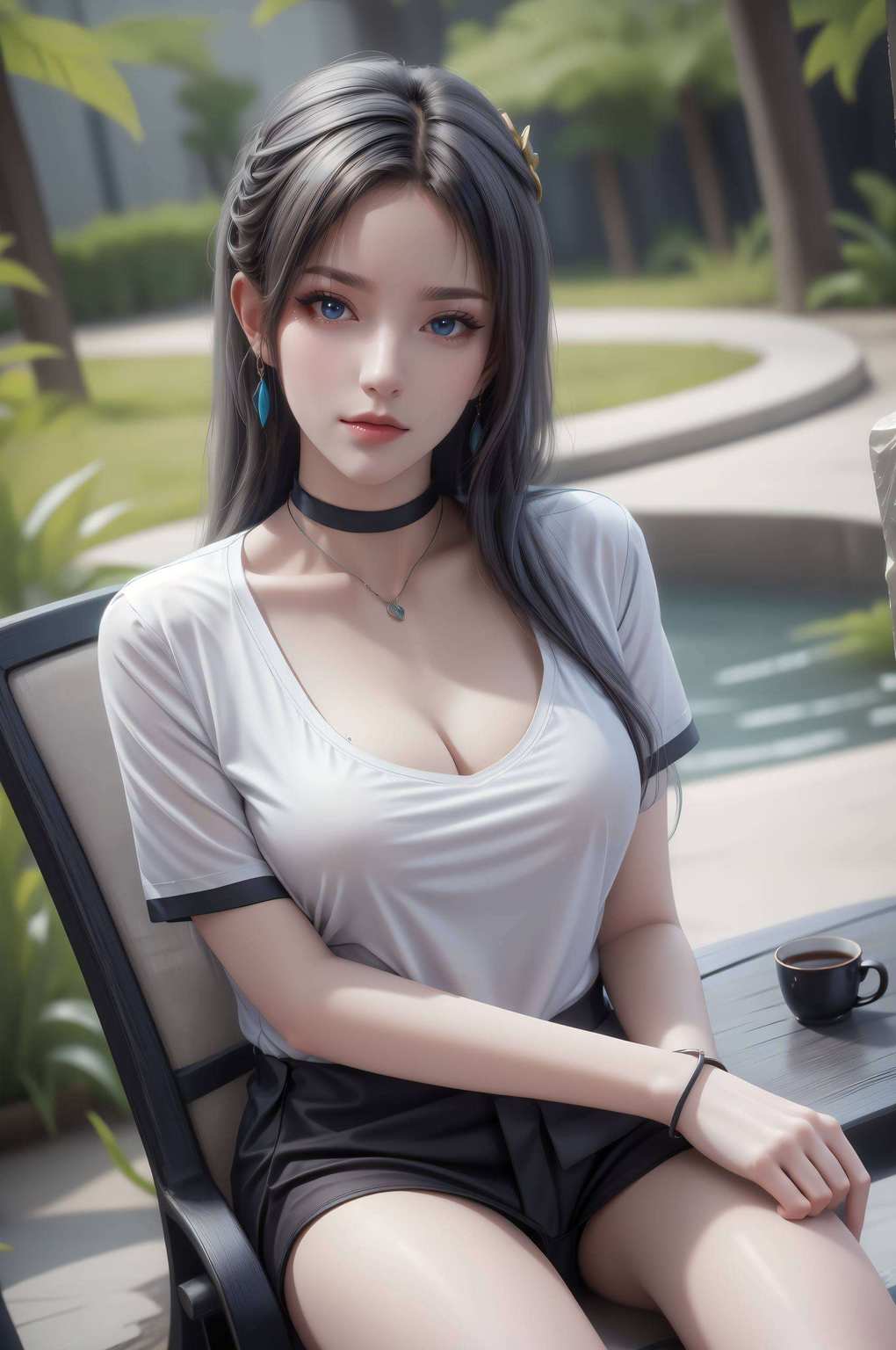 国漫美女韵雀舞锁屏图