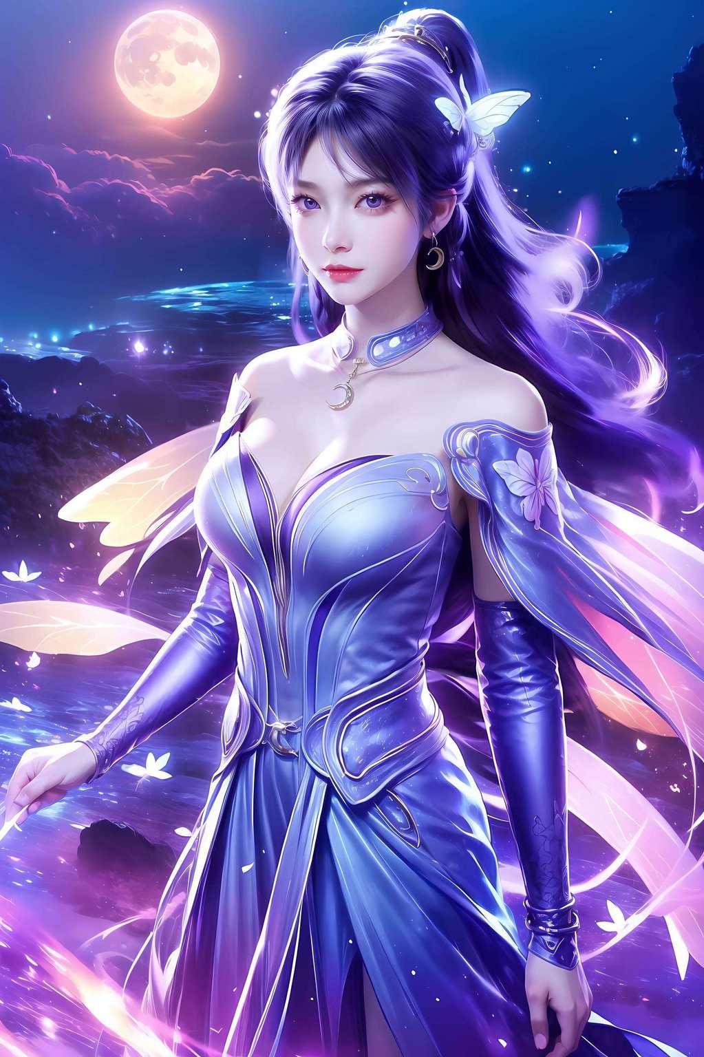 一笑倾城为大家带来这款古香古色的姬紫月桌面壁纸