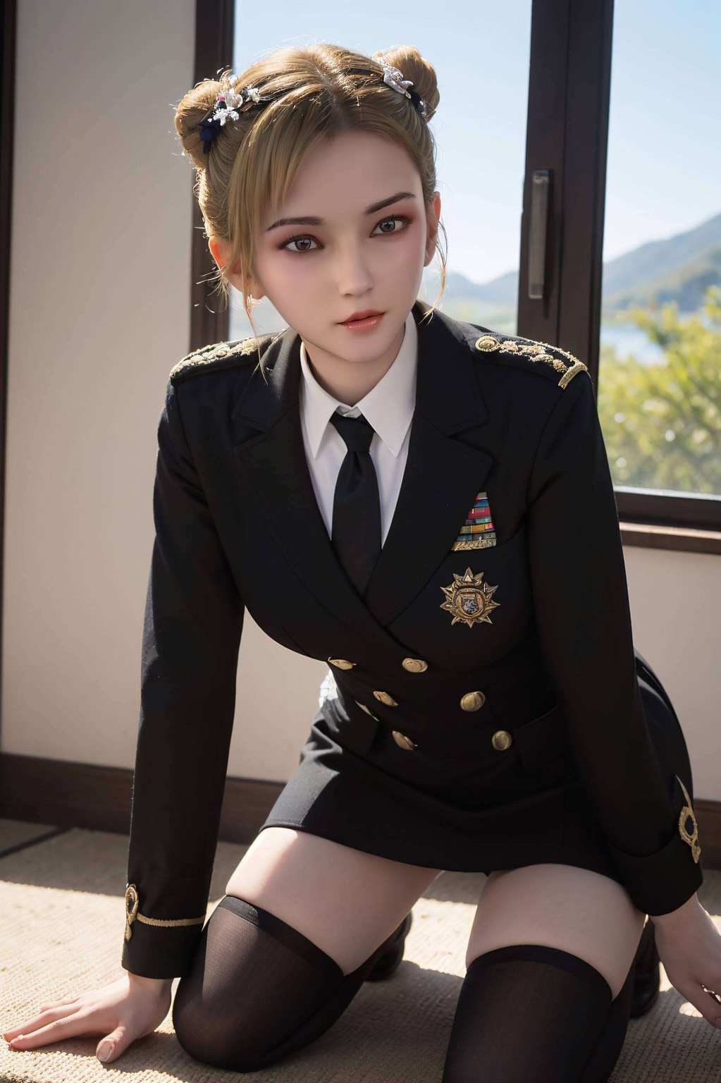 美人如诗雄兵连影