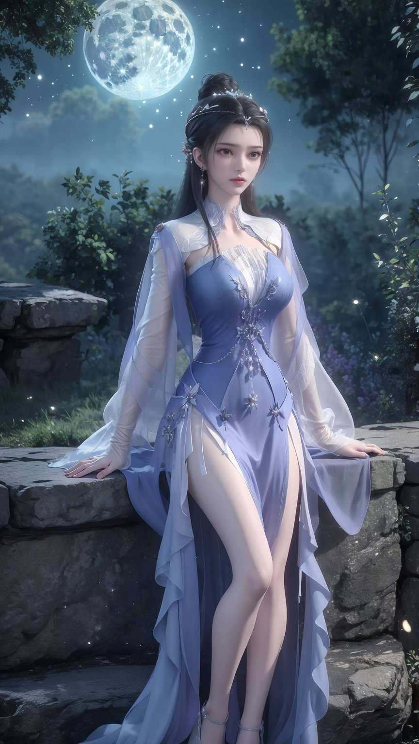 这是国漫女神李慕婉的美丽倩影每一位眼神流转间都让人惊艳不已