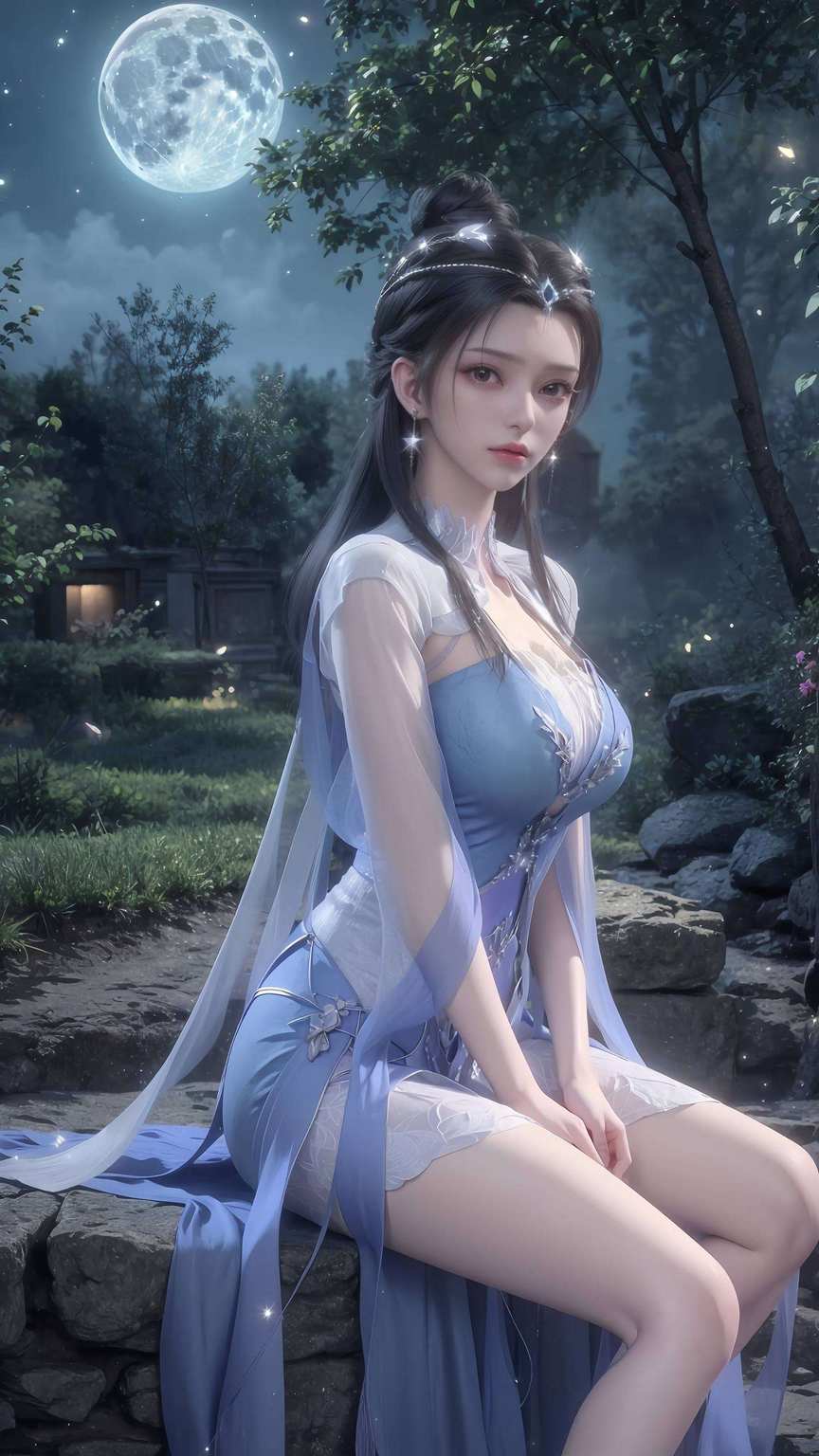 各位动漫迷们是咱们国漫女神李慕婉的独家动态壁纸！想象一下