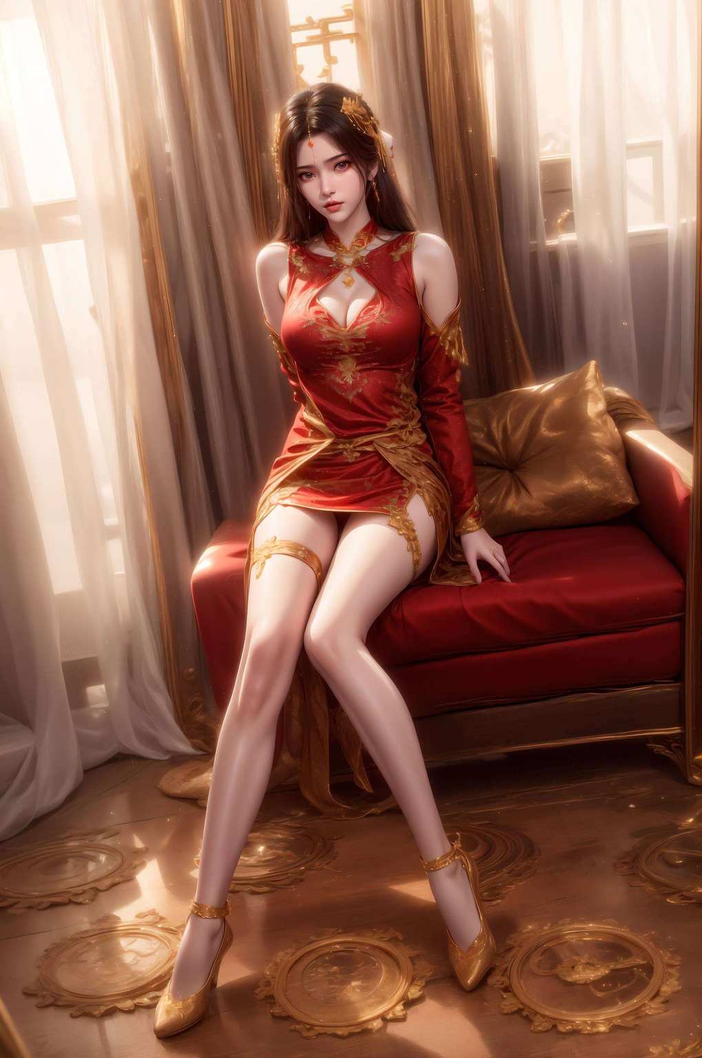 李慕婉仙姿飘逸火火壁纸上