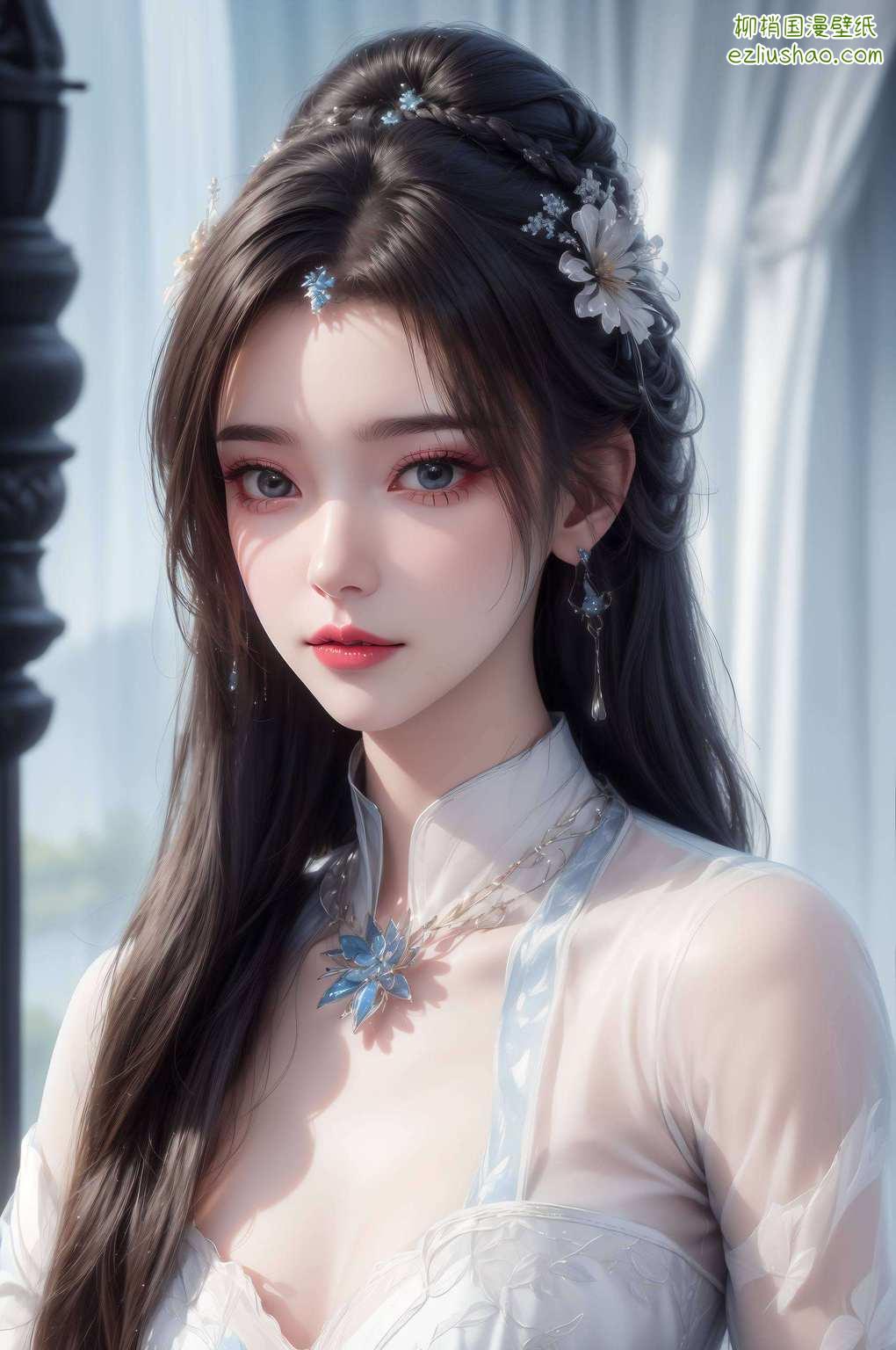 尽显国漫女神的娇美与神秘灵动眼神与掘屁股的姿态