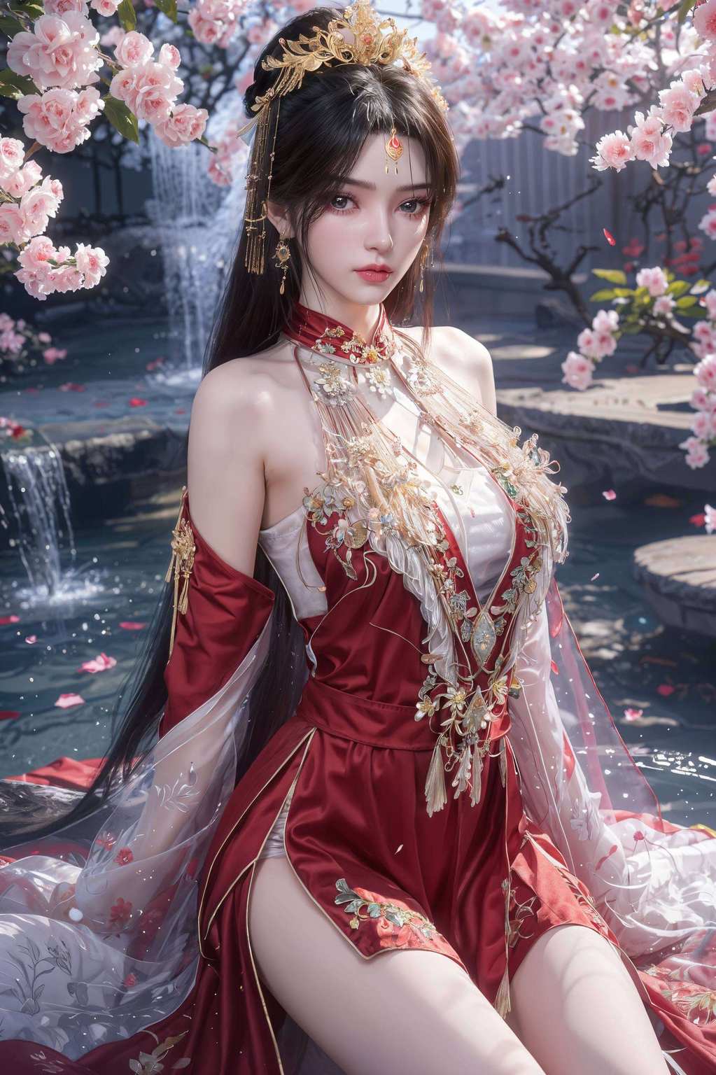 仙姿卓越翩翩若仙子降临凡尘