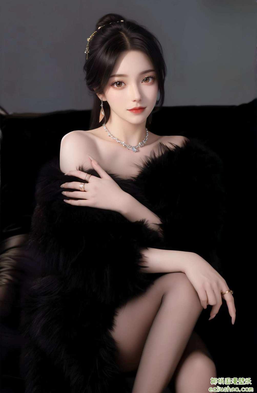 而这儿还有国漫女神、国漫美女的壁纸美得让人忍不住想抱回家！想象一下