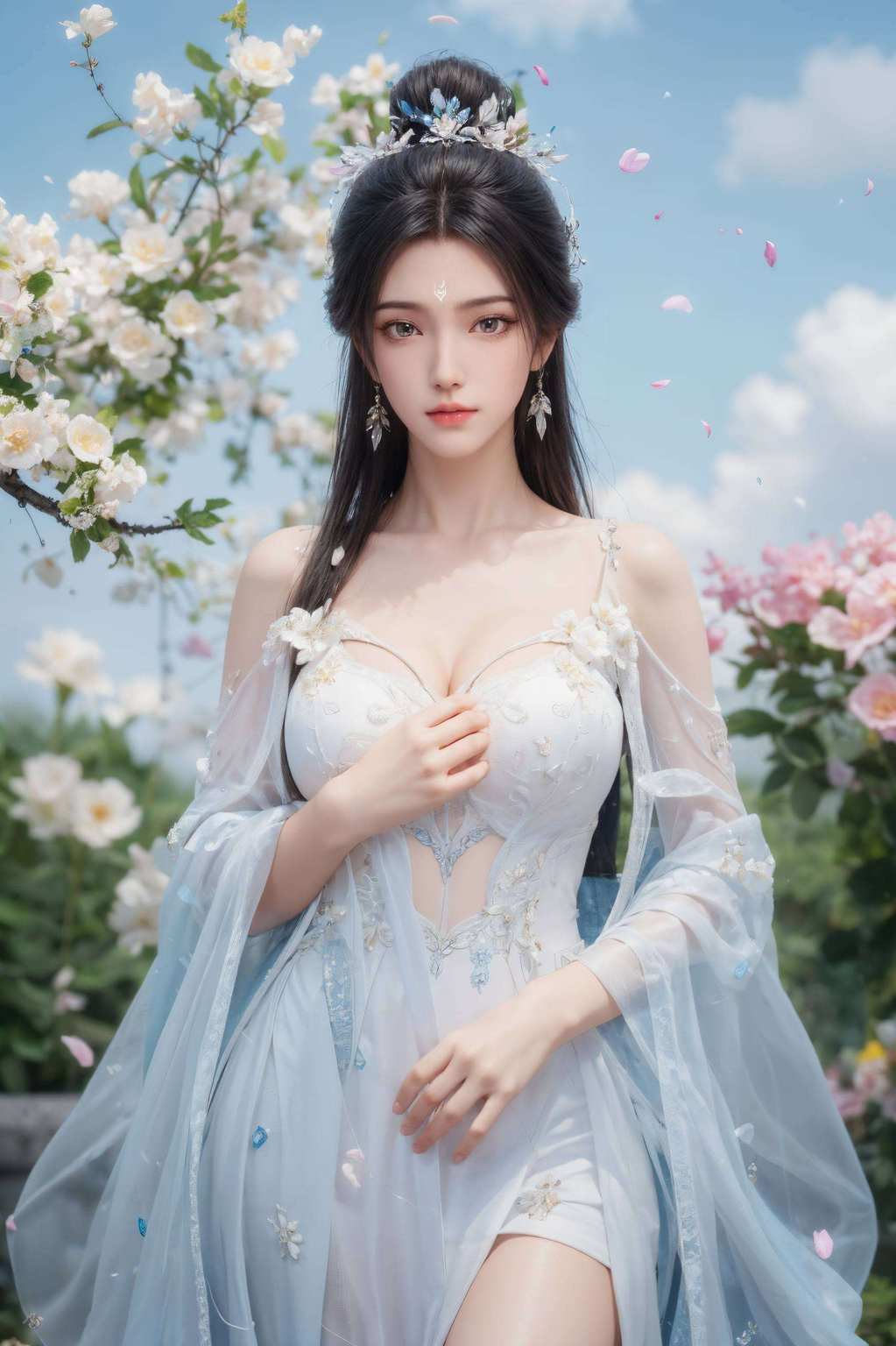是不是让你的心跳都跟着加速了呢？快来收藏这位国漫女神的唯美壁纸但这壁纸里的她