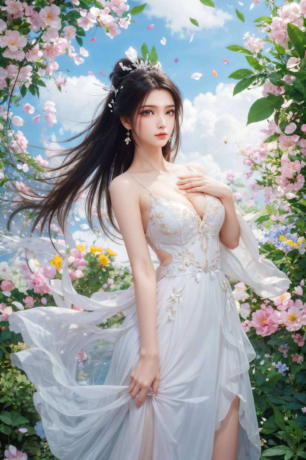 嘿主角是我们诛仙中的女神陆雪琪和她的青梅竹马张小凡