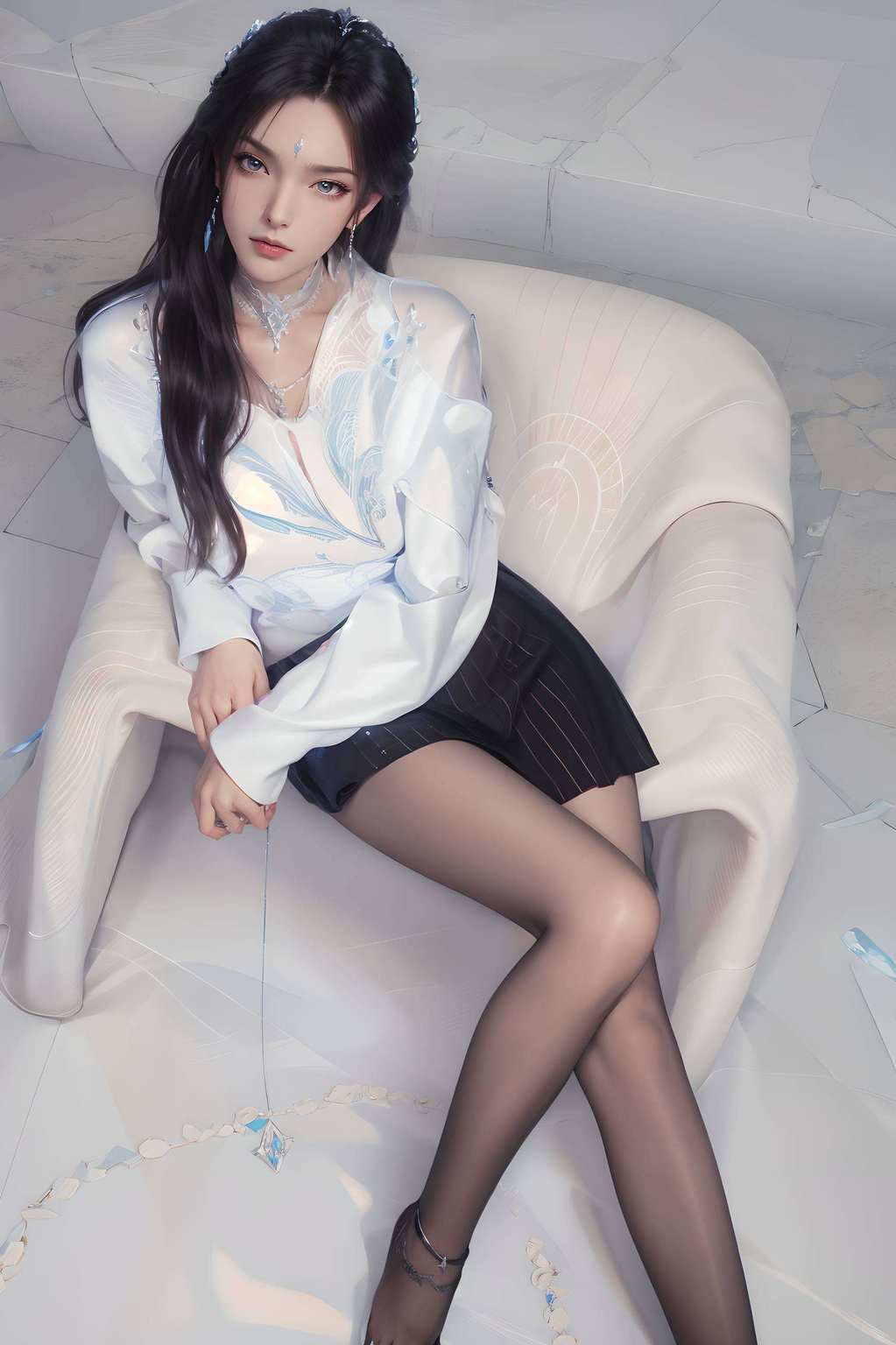 这位国漫女神不仅剑法高超每当看到她那冷静而坚定的眼神
