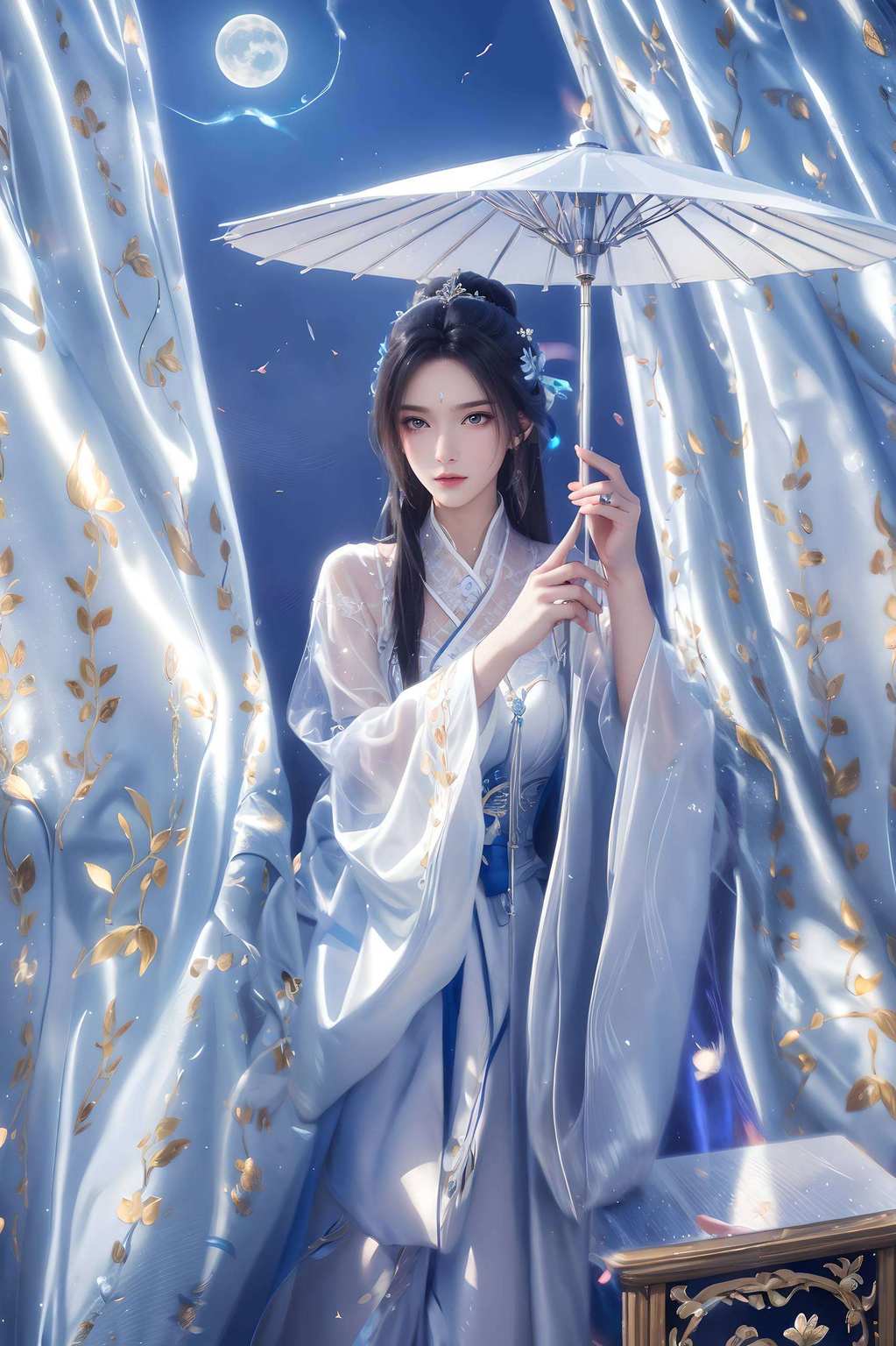 如同仙子降临凡尘她的美丽