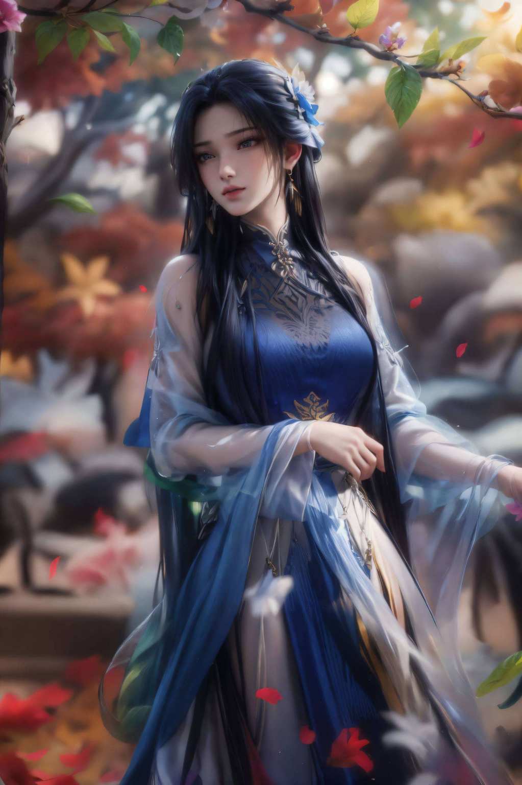 心动不心动？嘻嘻保准让你的手机瞬间变身古风仙境！这陆雪琪啊