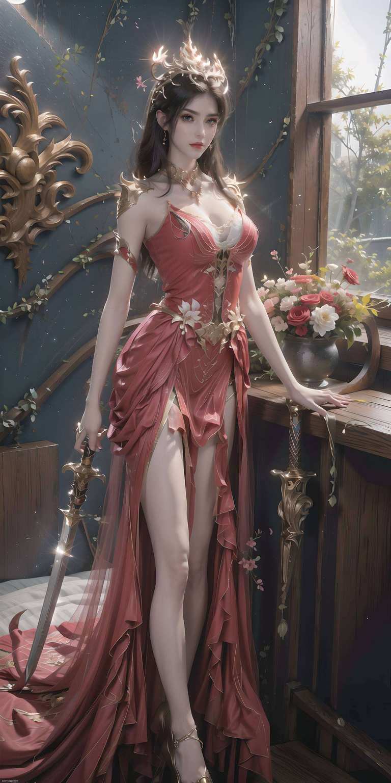 嘿色彩斑斓的蛇女、神秘的七彩吞天蟒