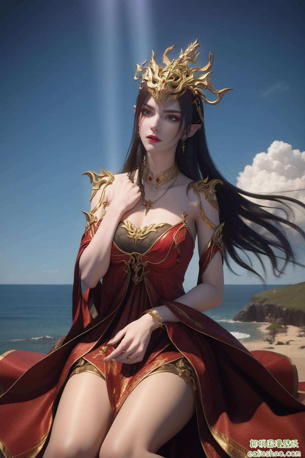 一尾彩鳞闪耀这位国漫女神