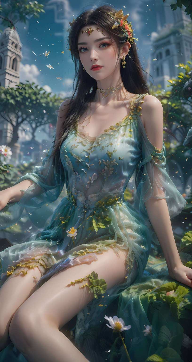 让你的手机也炫起来！嘻嘻七彩吞天蟒的霸气一点不输姐姐哦！快来领走你的女神壁纸