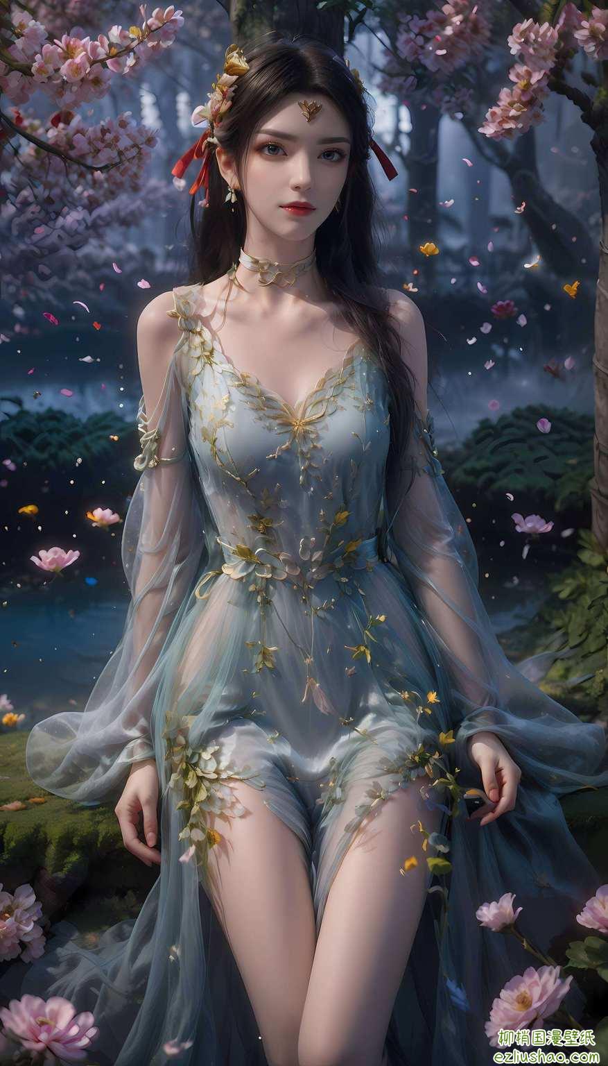 她是彩鳞之主眼神中藏着千年岁月的深沉
