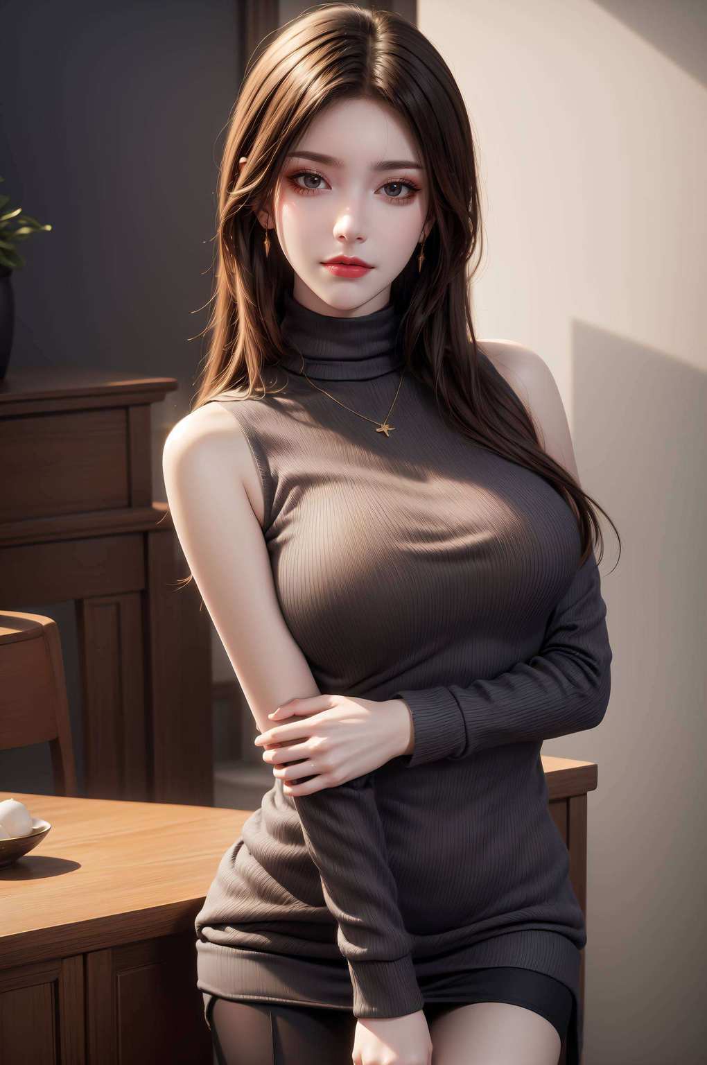 咱们就叫她“蛇女界的杠把子”吧！再看看那些彩鳞壁纸嘿