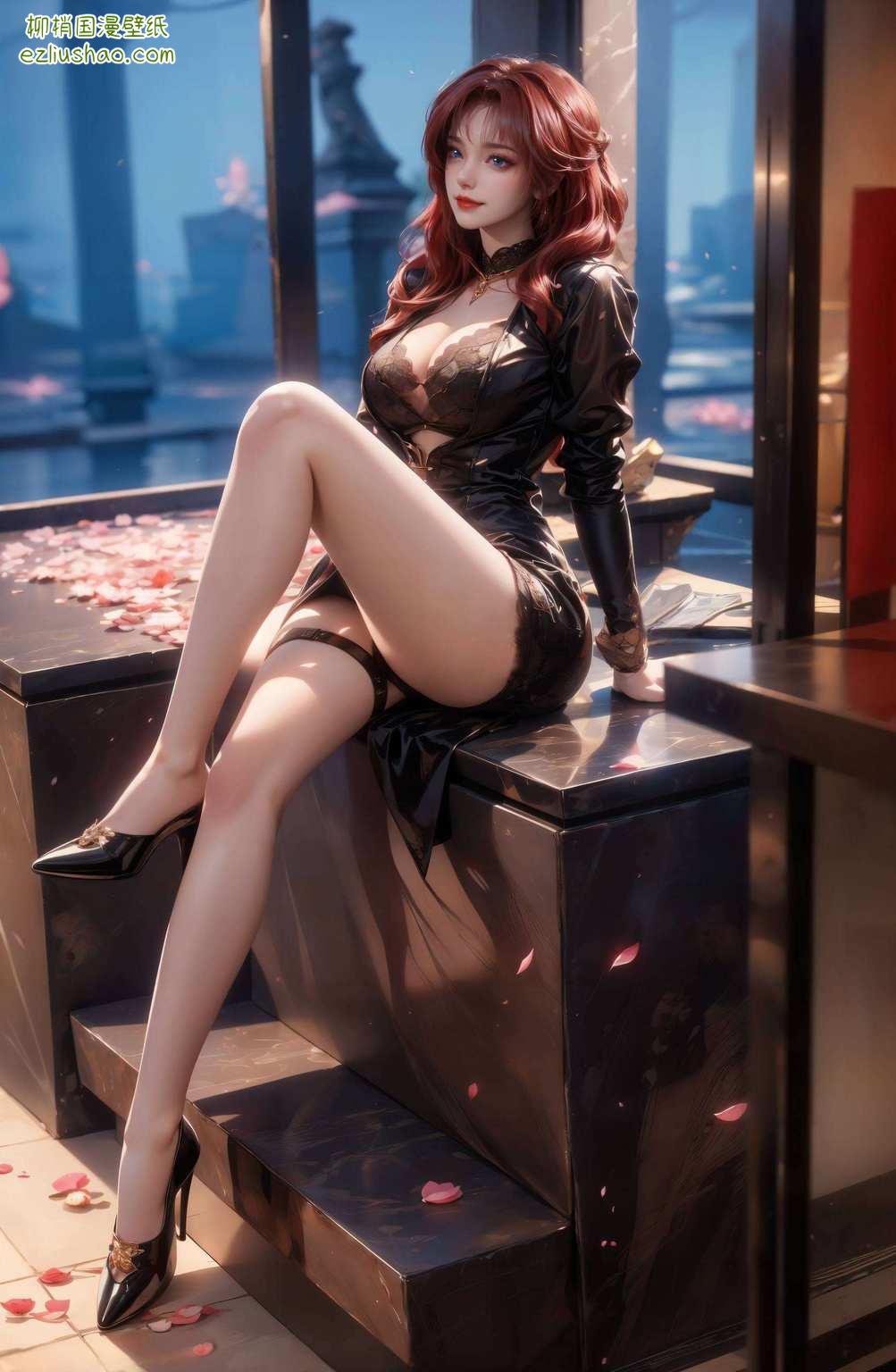 笑红尘漫步碧水之畔壁纸间