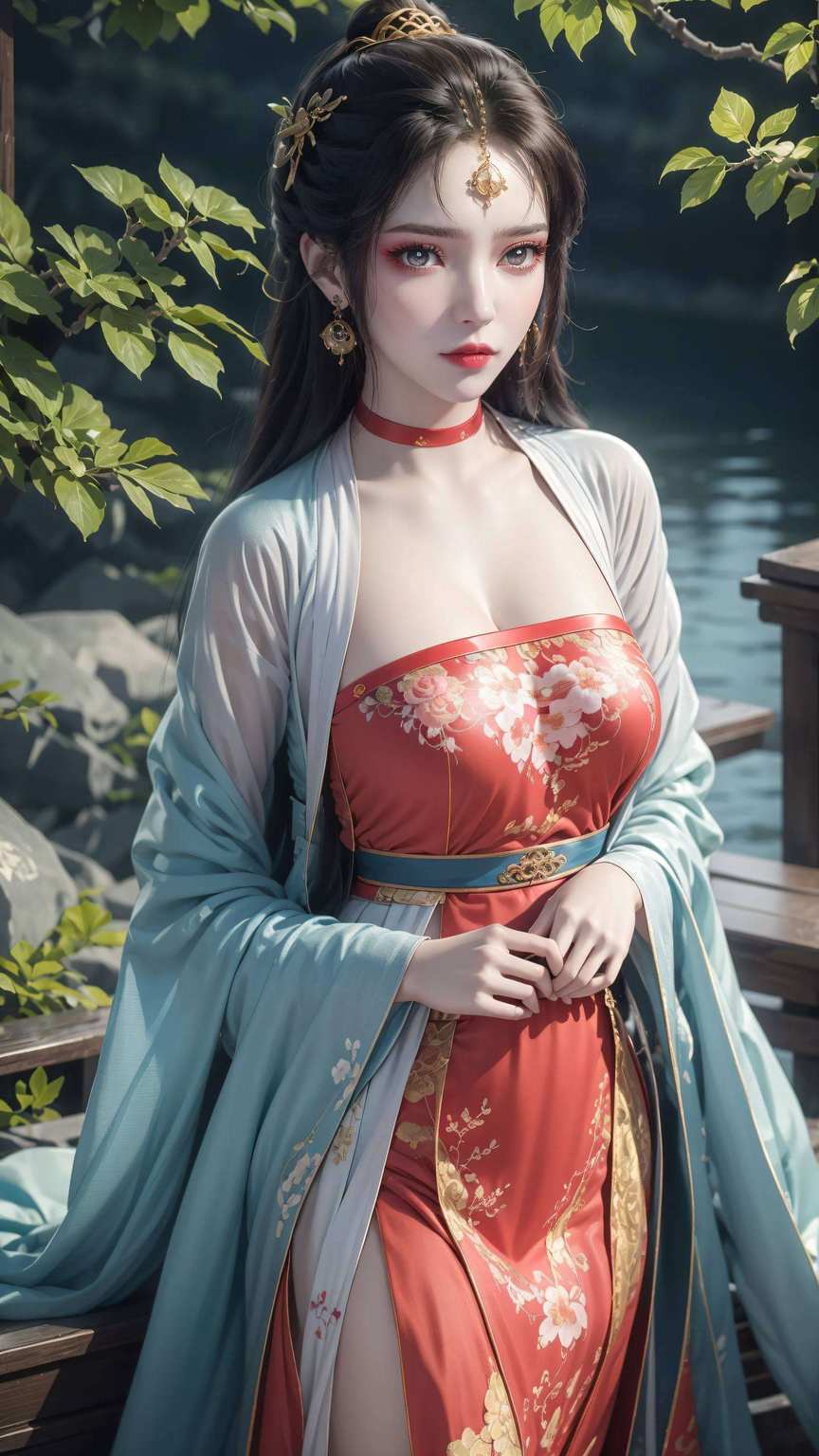 嘿国漫女神墨云仙子优雅飞升