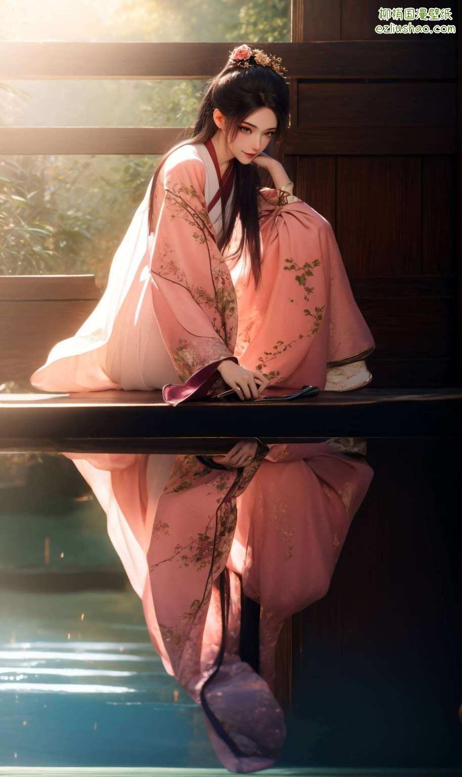 令人一见倾心如同古香古色的画卷中走出的国漫女神