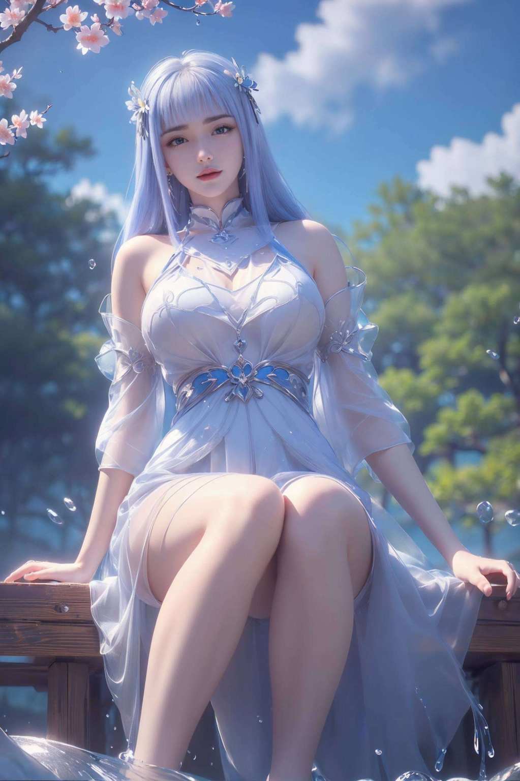这可是宁雨蝶壁纸的升级版哦！不仅有着国漫女神的优雅气质嘿