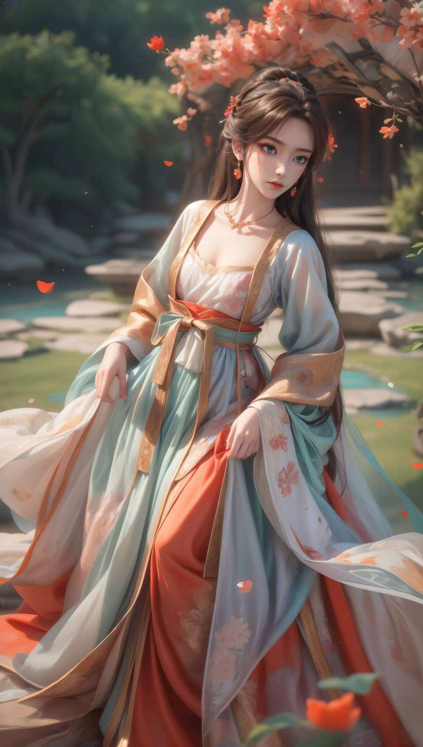 动漫美女壁纸绚丽生辉国漫女神之美跃然壁上