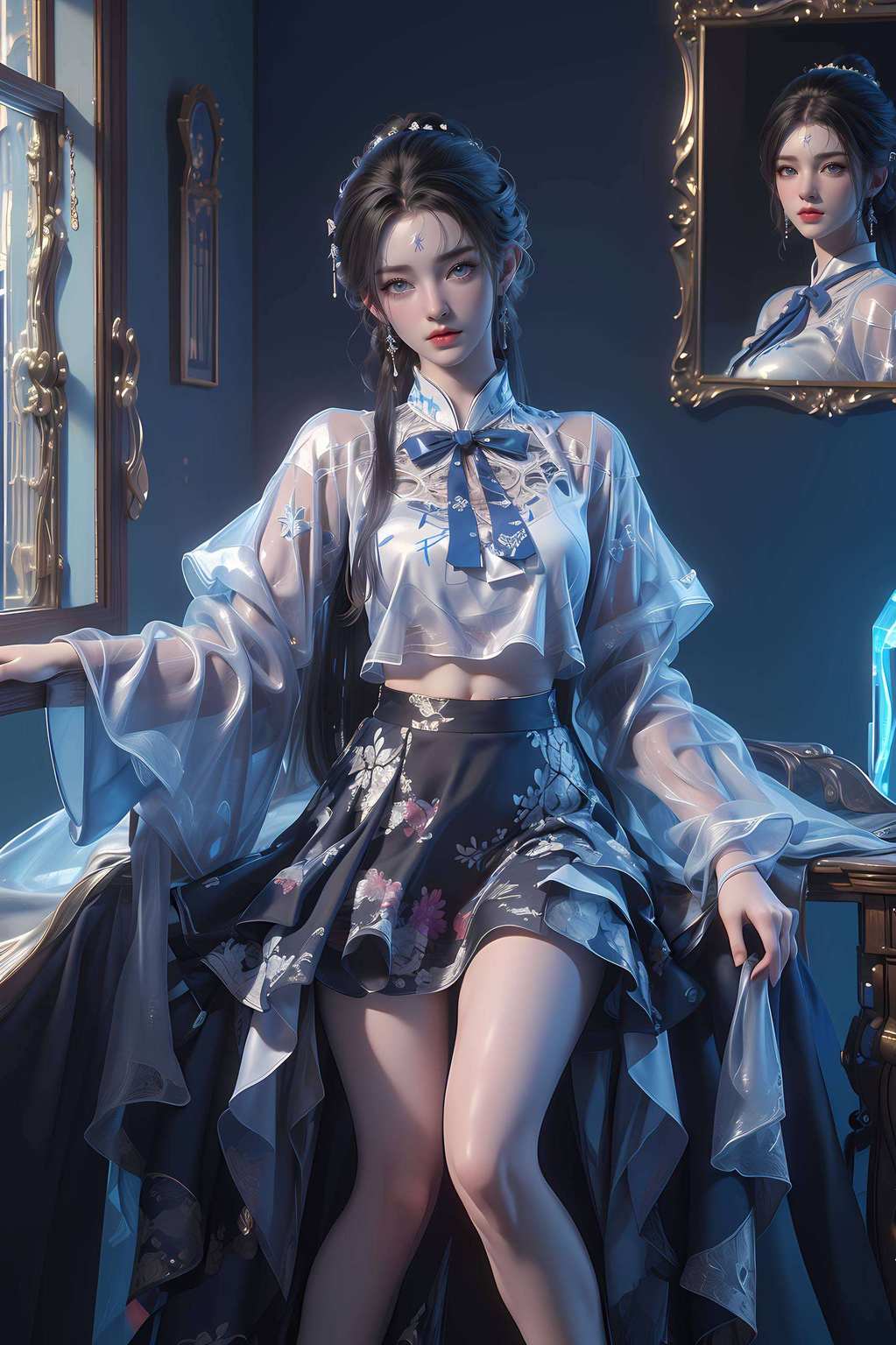 玄幻元素想要你的电脑也变身国漫女神的话