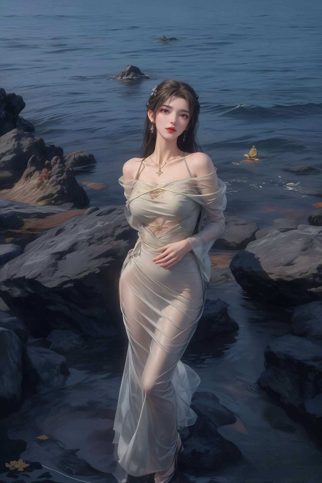 美的令人窒息身着泳装