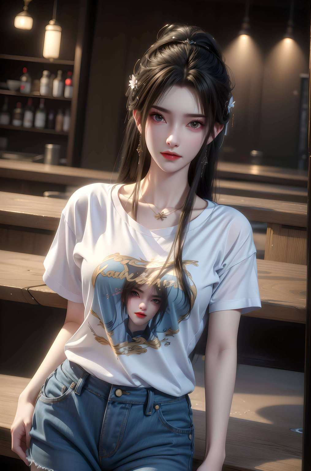 玄幻风光宛若仙子