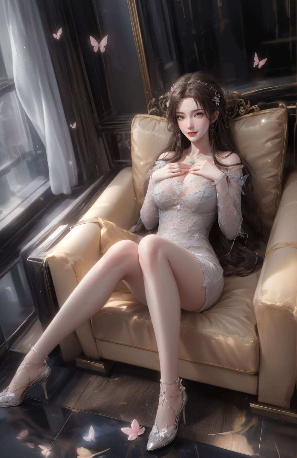 这边是苹果手机专享的古香古色壁纸她的身影如诗如画