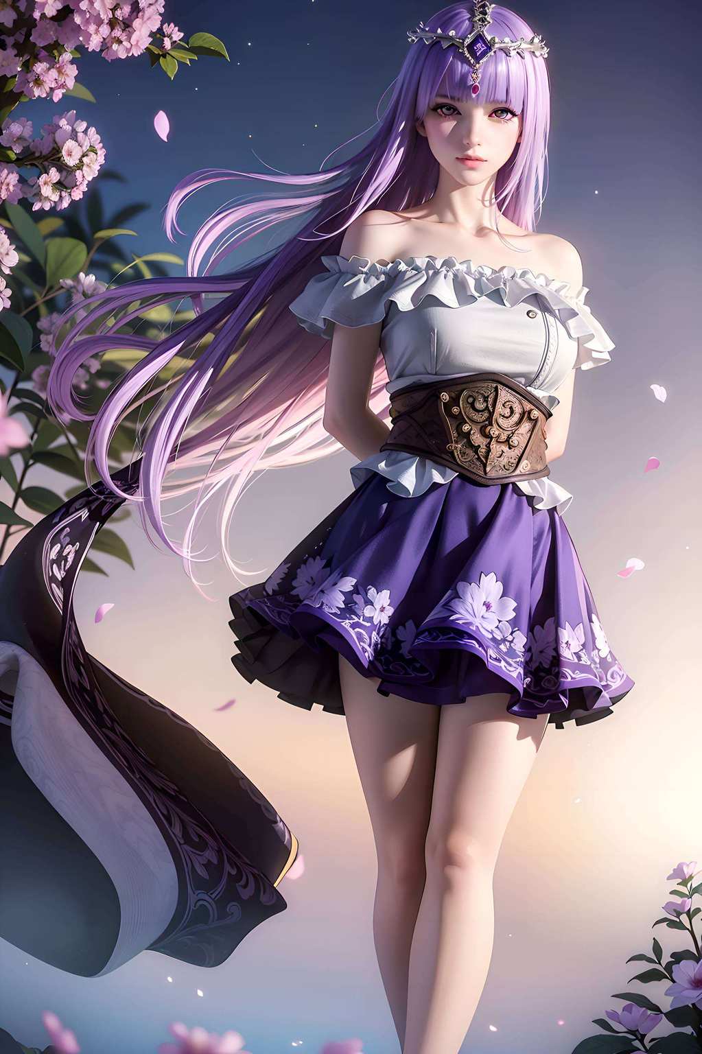 动漫美女幻境之中